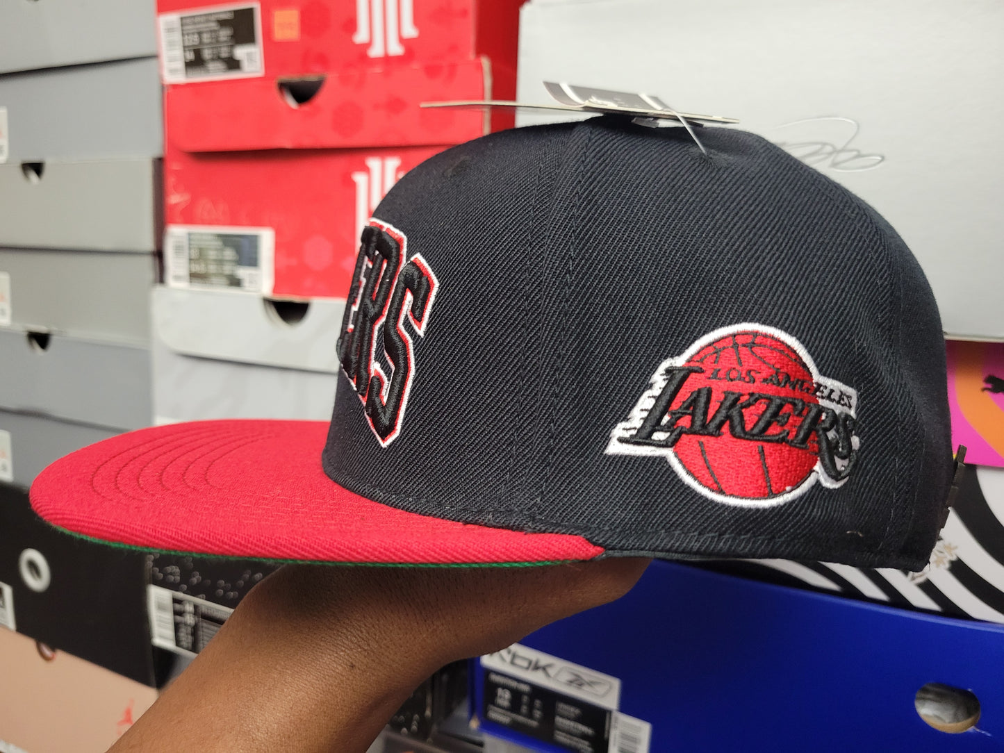Pro Standard Lakers Blk/Red Snapback