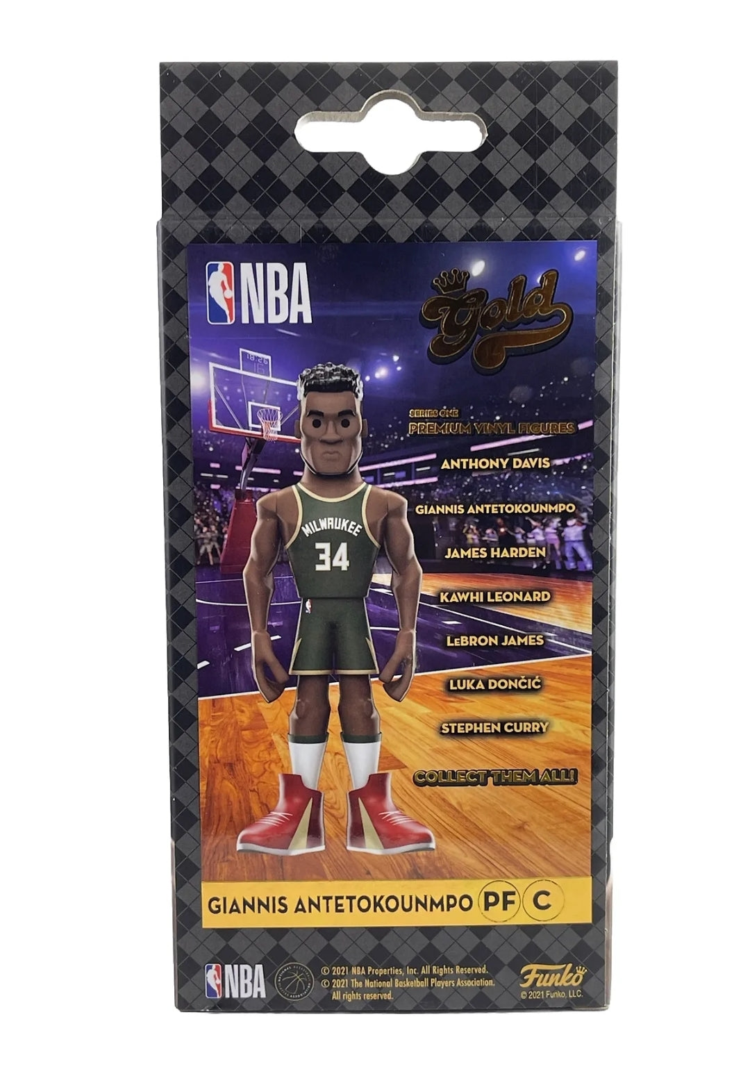 Funko Gold 2021 Giannis Antetokounmpo NBA Premium Vinyl Figure Series One