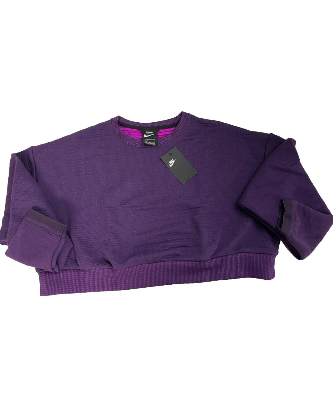 Nike Purple Sportswear City Ready Cropped Sweatshirt