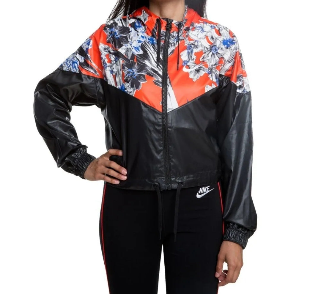 Nike Casual Hyper Femme Crop Jacket Windrunner Floral