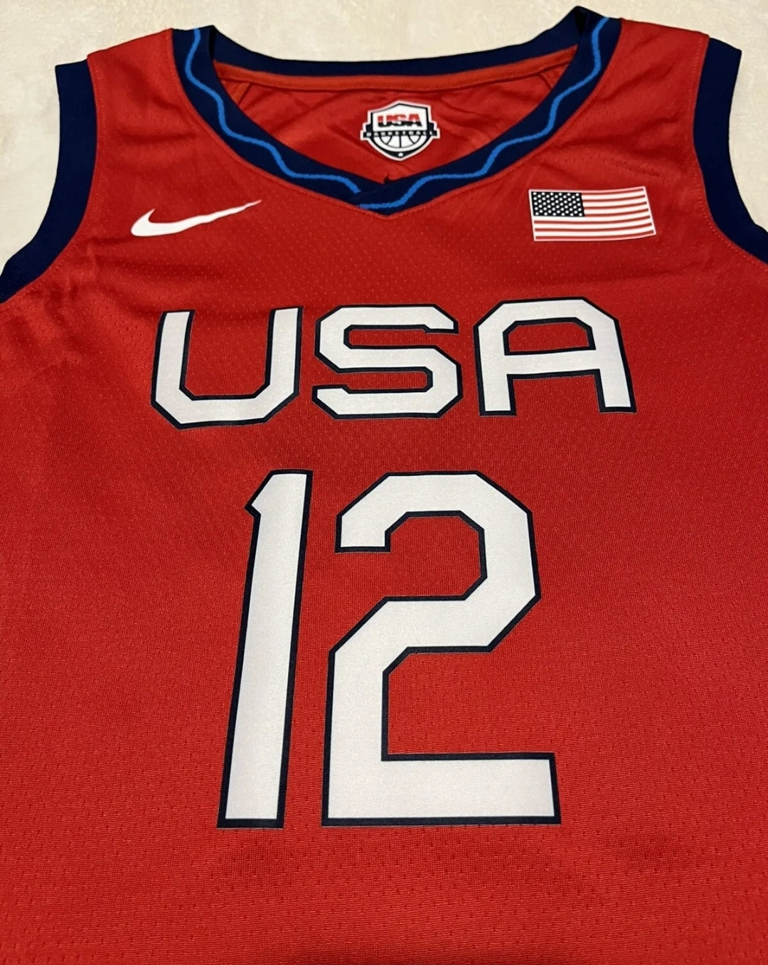 Nike Womens Team USA Basketball Jersey Medium #12 Diana Taurasi Tokyo Olympics.