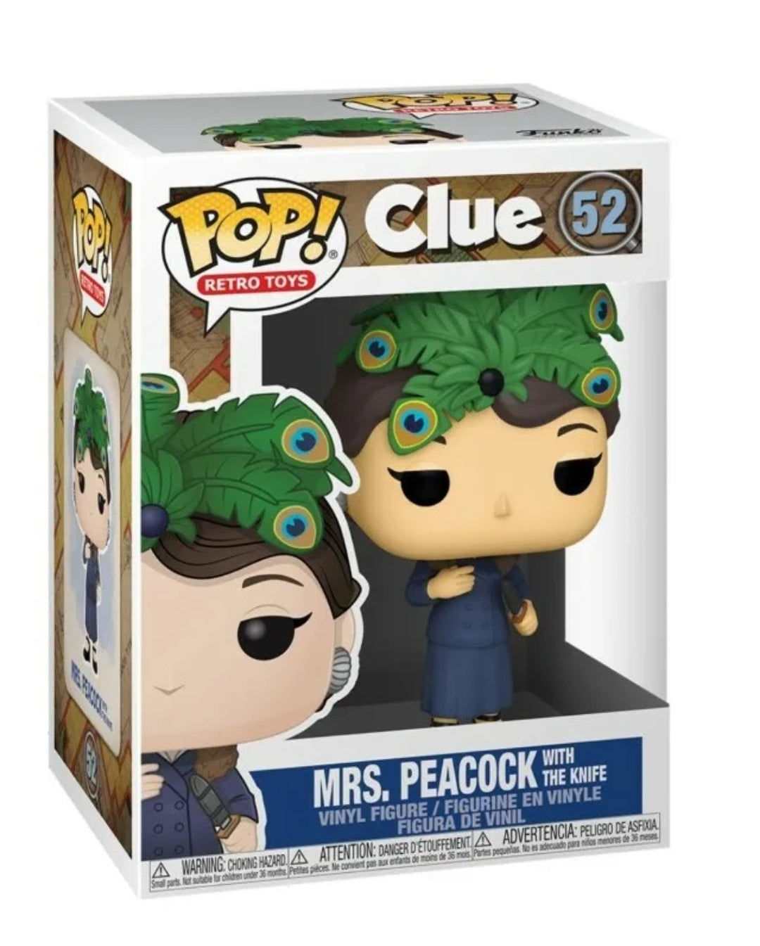 Funko Pop! CLUE! Mrs. Peacock with The Knife Hot Topic Exclusive #52