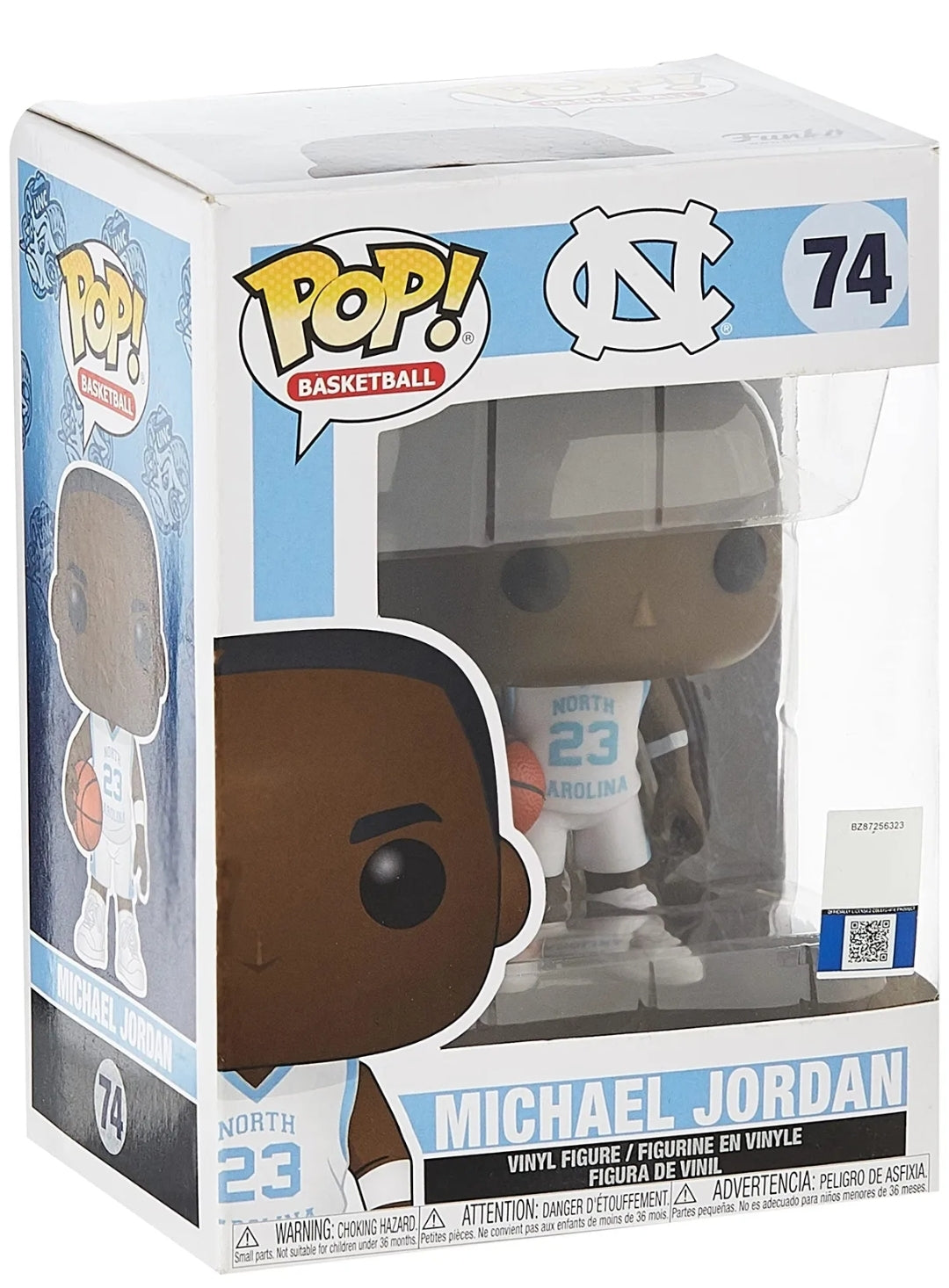 Funko Pop! Basketball UNC Michael Jordan Away Jersey NBA Limited Exclusive #74
