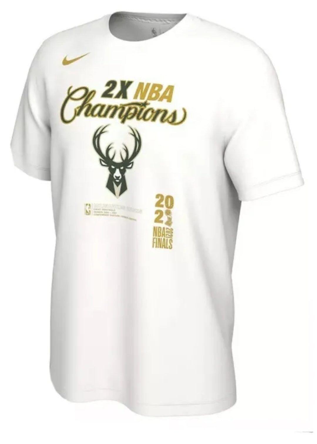 Nike Milwaukee Bucks 2021 NBA Championship Locker Room T-Shirt